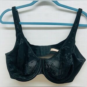 Lane Bryant Like new black lace underwire Cacique bra, size 42DD.